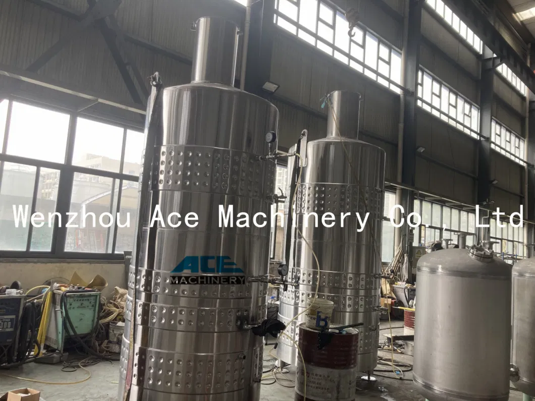 500L 1000L 5000L 10000L Variable Volume Stainless Steel Grape Winery Equipment Wine Fermentation Tank