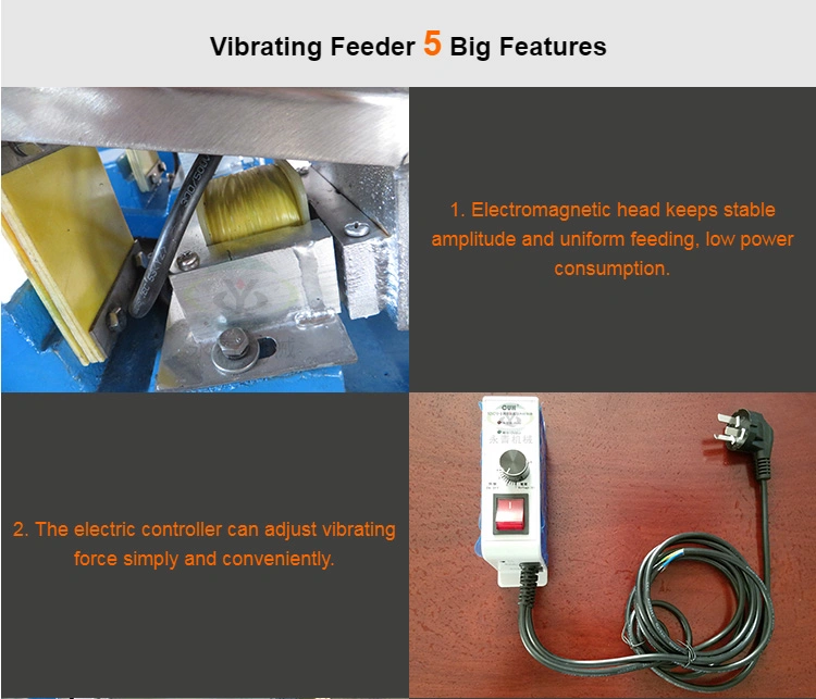 Stainless Steel Hopper Electromagnetic Vibrating Feeder