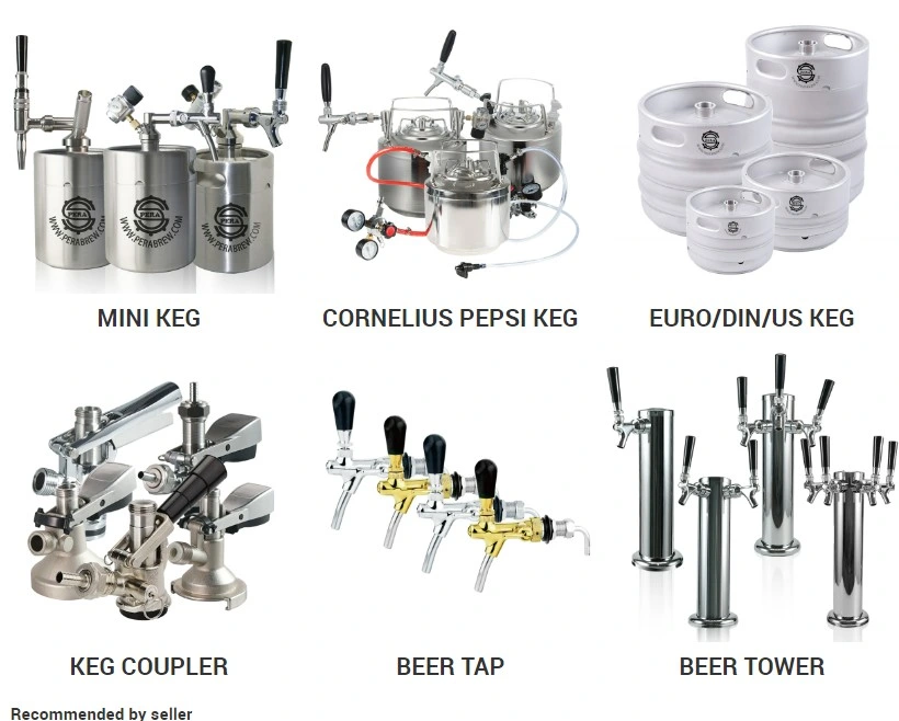 Euro Beer Keg Empty Commercial Brew Customized Keg 30L Stainless Steel Beer Barrel 30L Beer Keg