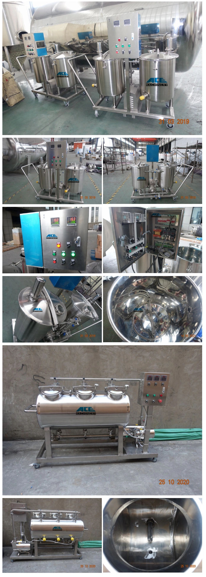 Factory Price Brewery Distillery Winery Cidery Dairy Beer Brewing Equipment CIP CIP Sanitiser Solution