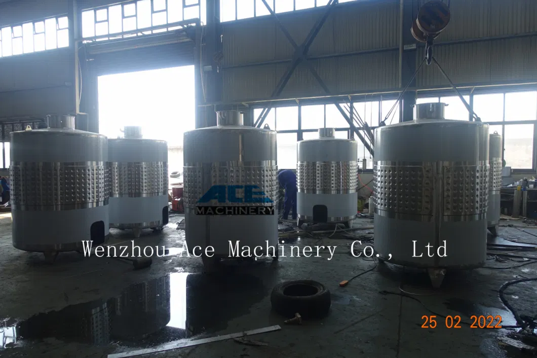 500L 1000L 2000L 3000L 5000L 10000L Stainless Steel Winery Equipment Machinery Wine Fermentation Tanks