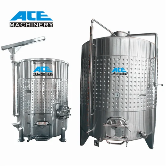 500L 1000L 5000L 10000L Variable Volume Stainless Steel Grape Winery Equipment Wine Fermentation Tank